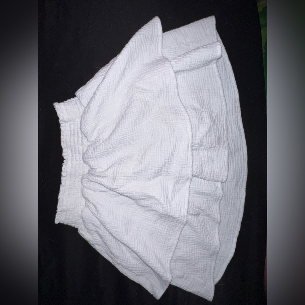 Women’s White Ruffle Picnic Spring/Summer Skirt